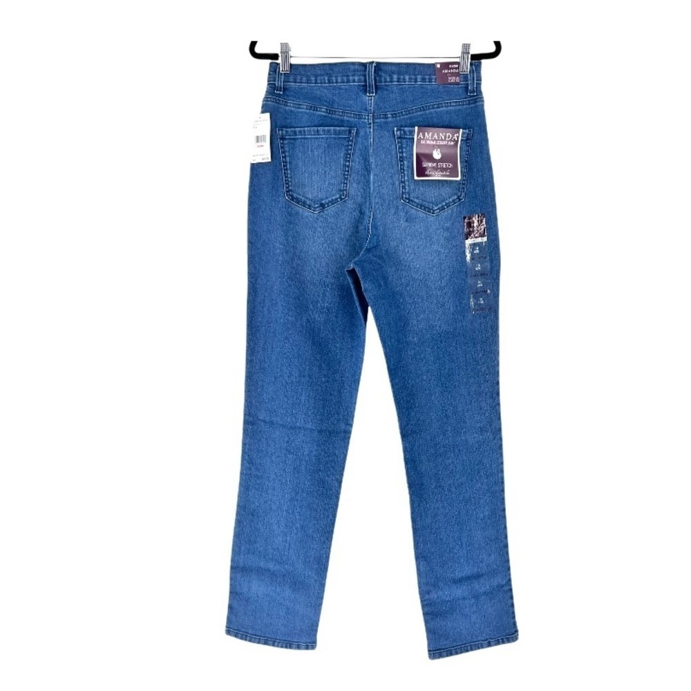 Gloria Vanderbilt Women's Amanda Tapered Leg Classic Rise Jeans -10 Long - Picture 4 of 5